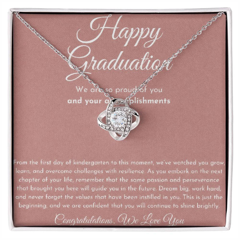 Graduation Love Knot Necklace