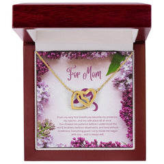 Interlocking Hearts Necklace - For Mom