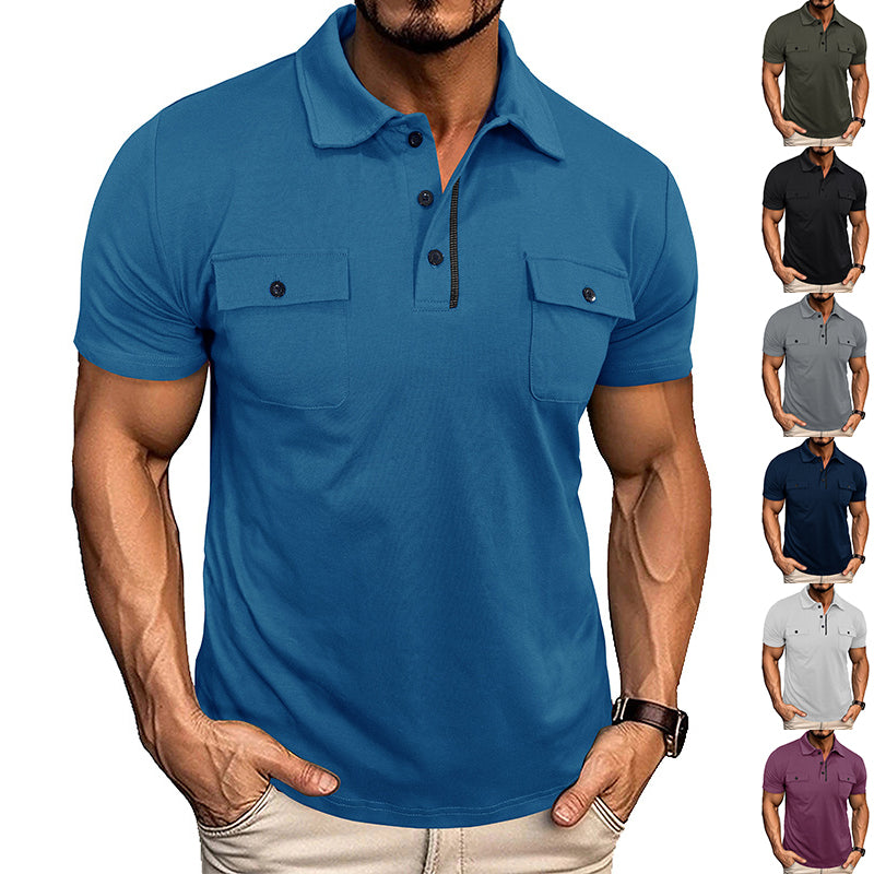 Urban Breeze Lapel Pocket Polo