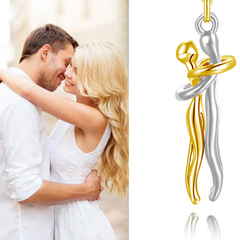 Hug Couples  Necklace