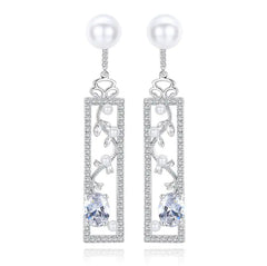 Pearl Earrings, Opal Earrings, Creative Long Earrings