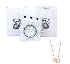 Double Heart Necklace with Gift Box