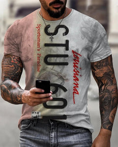 Casual 3D Print Short Sleeve T-Shirt