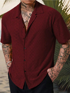 Elite Weave Jacquard Short Sleeve Shirt