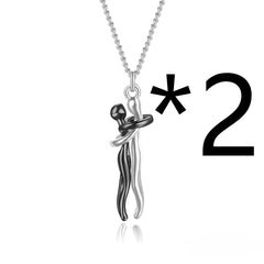 Hug Couples  Necklace