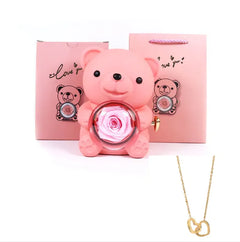 Double Heart Necklace with Gift Box