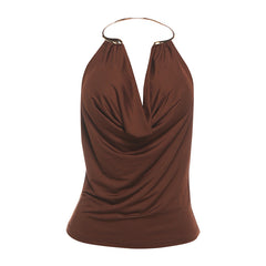 Urban Glam Metal Neckline Top
