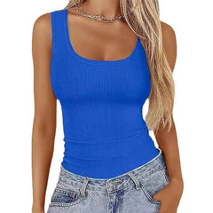 Summer Glow Square-Neck Slim Top