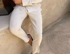 Casual Luxe Single-Breasted Suit Duo