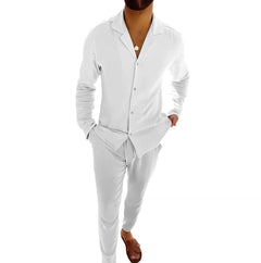 Casual Luxe Single-Breasted Suit Duo